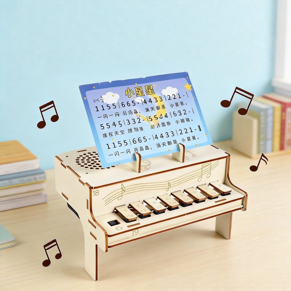 DIY Wooden Electronic Piano Mo - Diy Electronics Learning Kit ulasan dan harga
